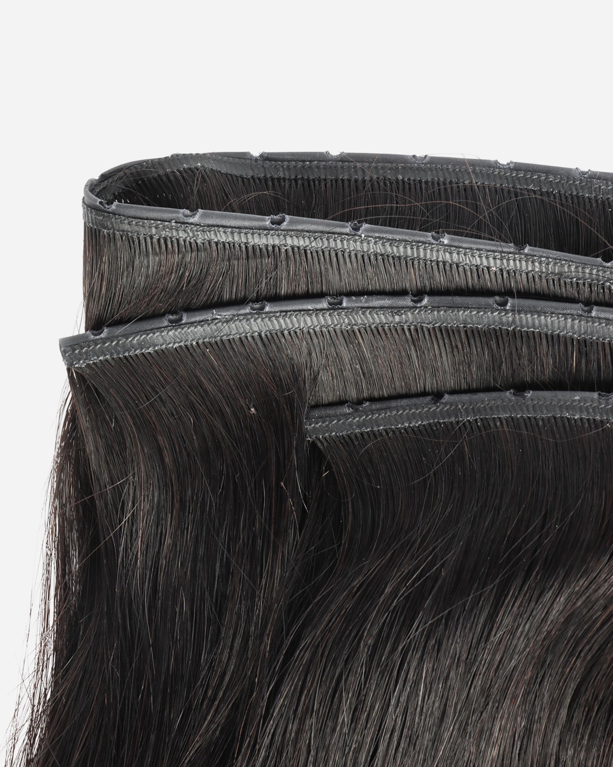 Micro-ring Weft Hair Extensions - Black Brown #1C
