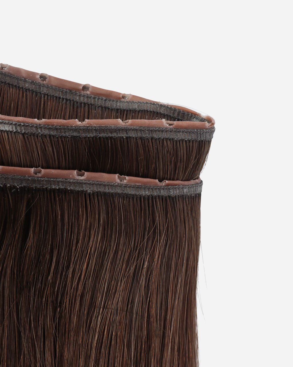 Micro-ring Weft Hair Extensions - Dark Brown #2
