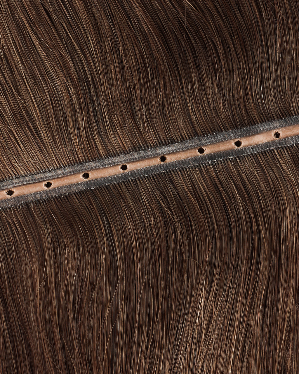 Micro-ring Weft Hair Extensions - Medium Dark Brown #4