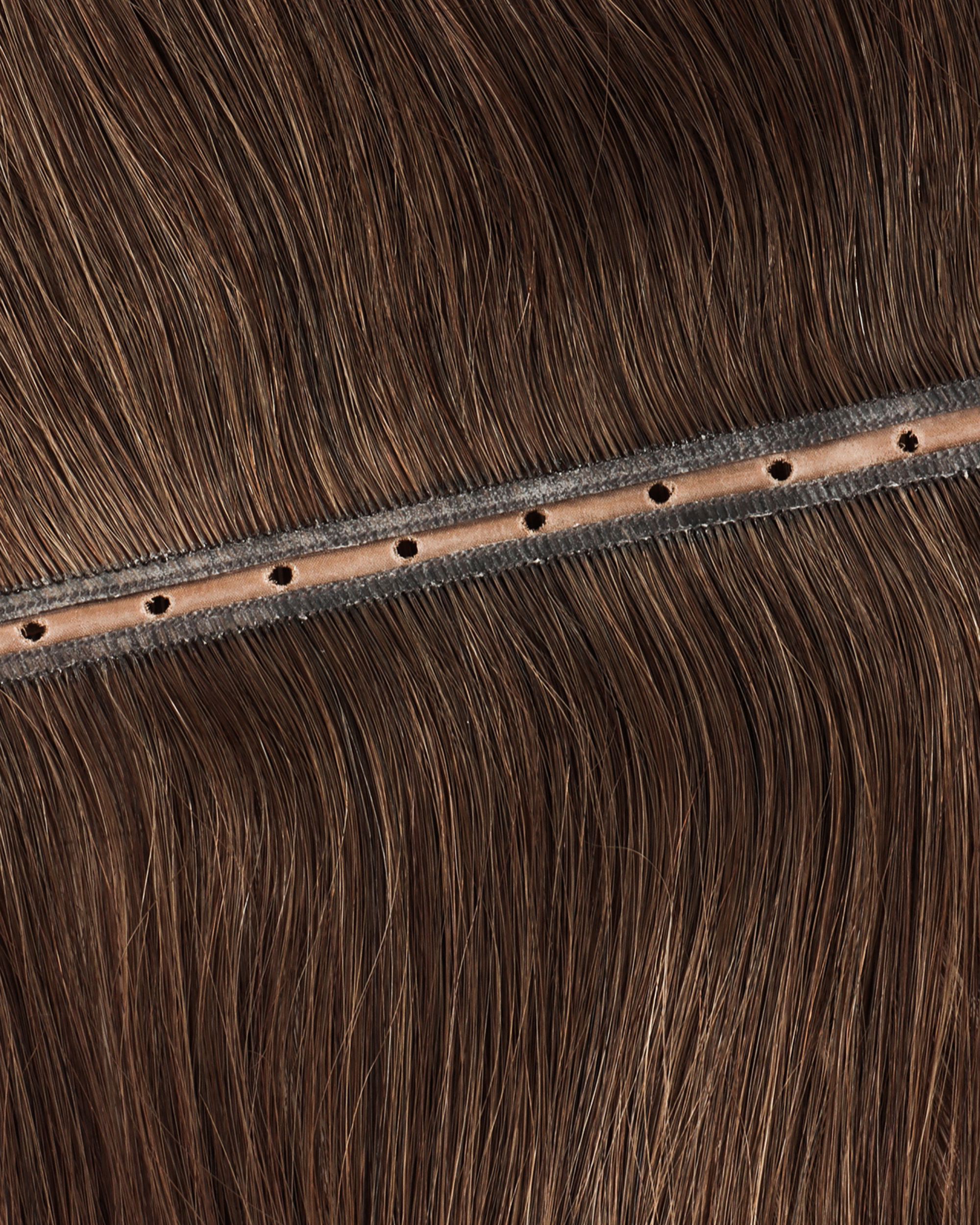 Micro-ring Weft Hair Extensions - Medium Dark Brown #4