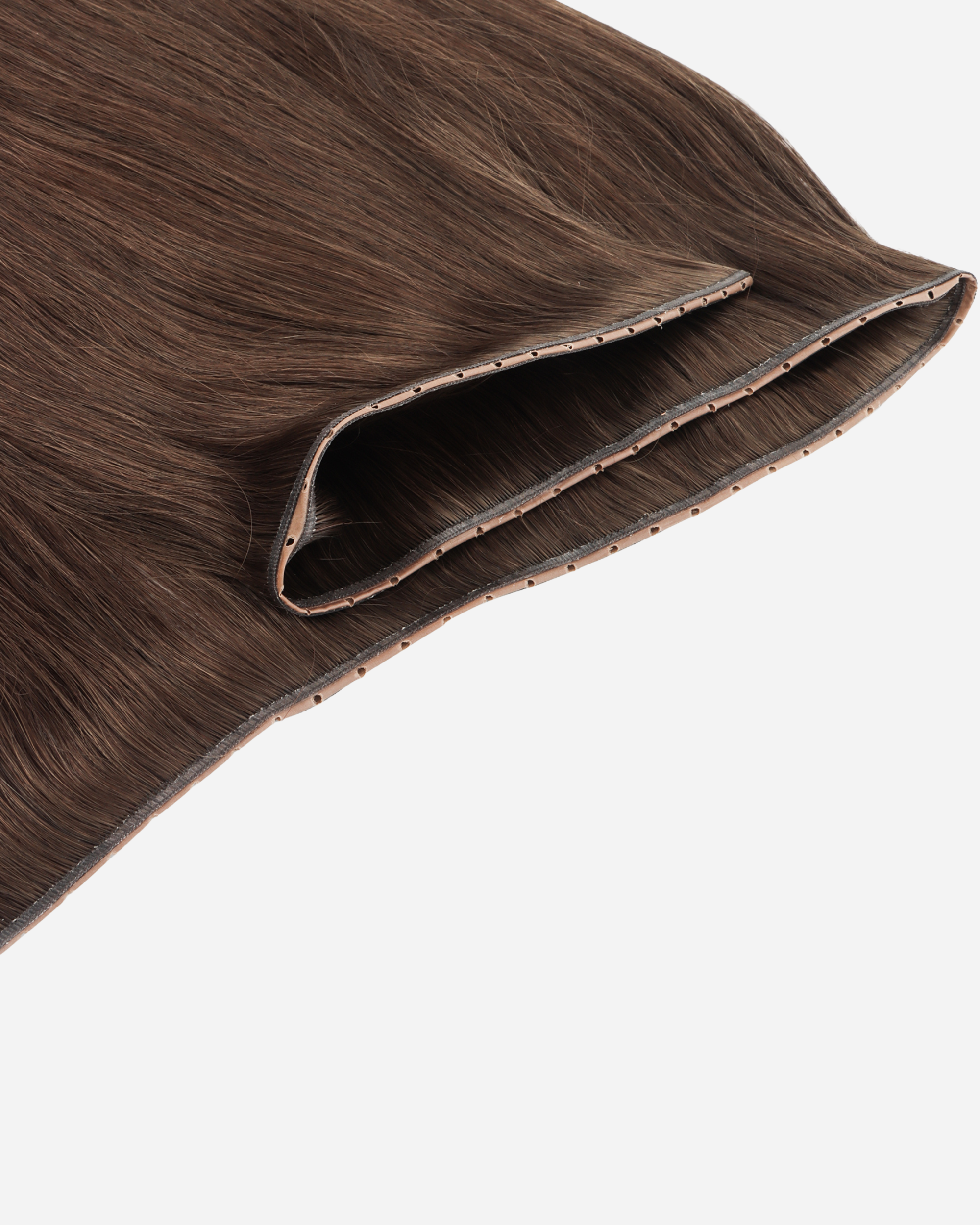 Micro-ring Weft Hair Extensions - Medium Dark Brown #4