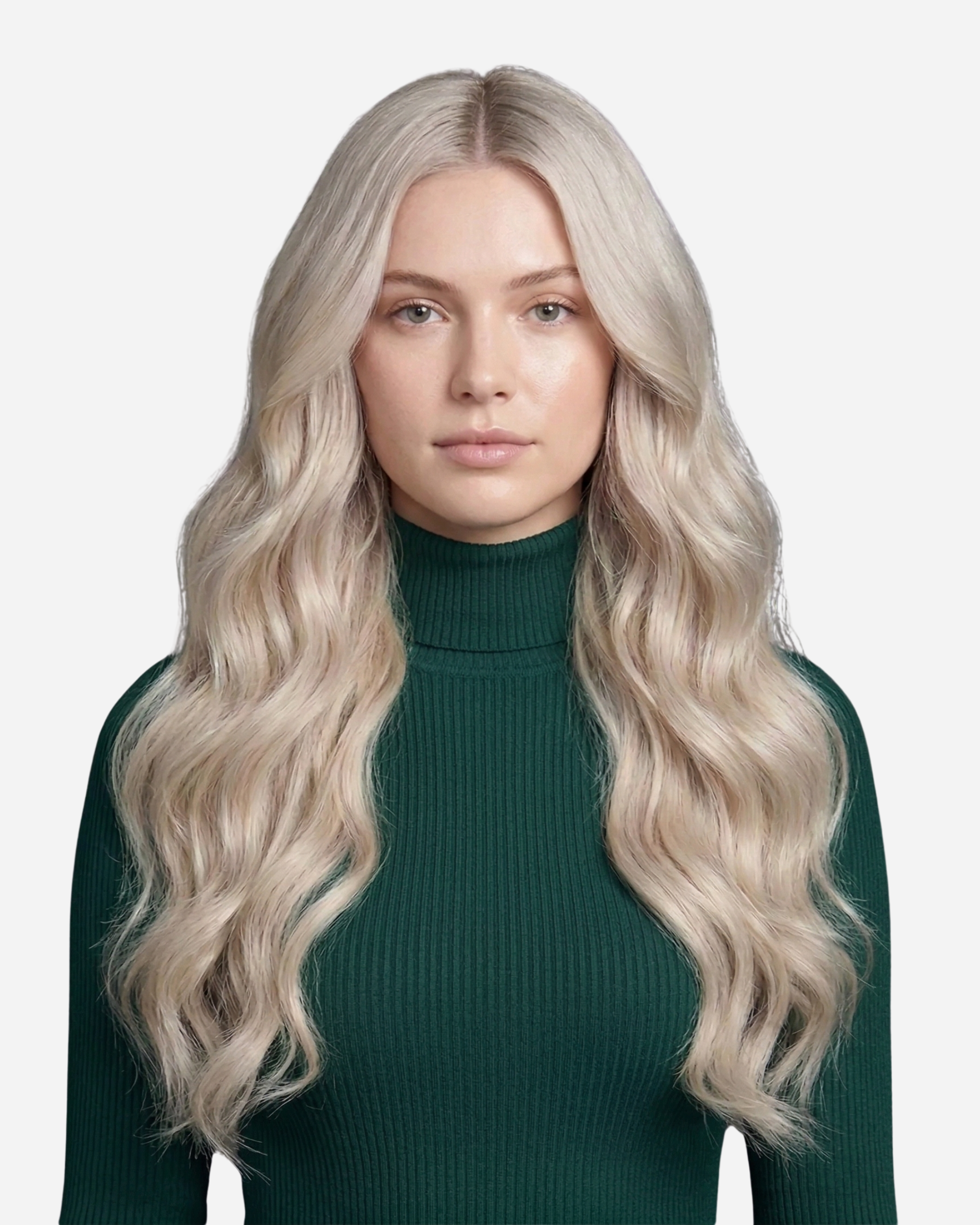 Micro-ring Weft Hair Extensions -  Ash Silver Blonde #60A