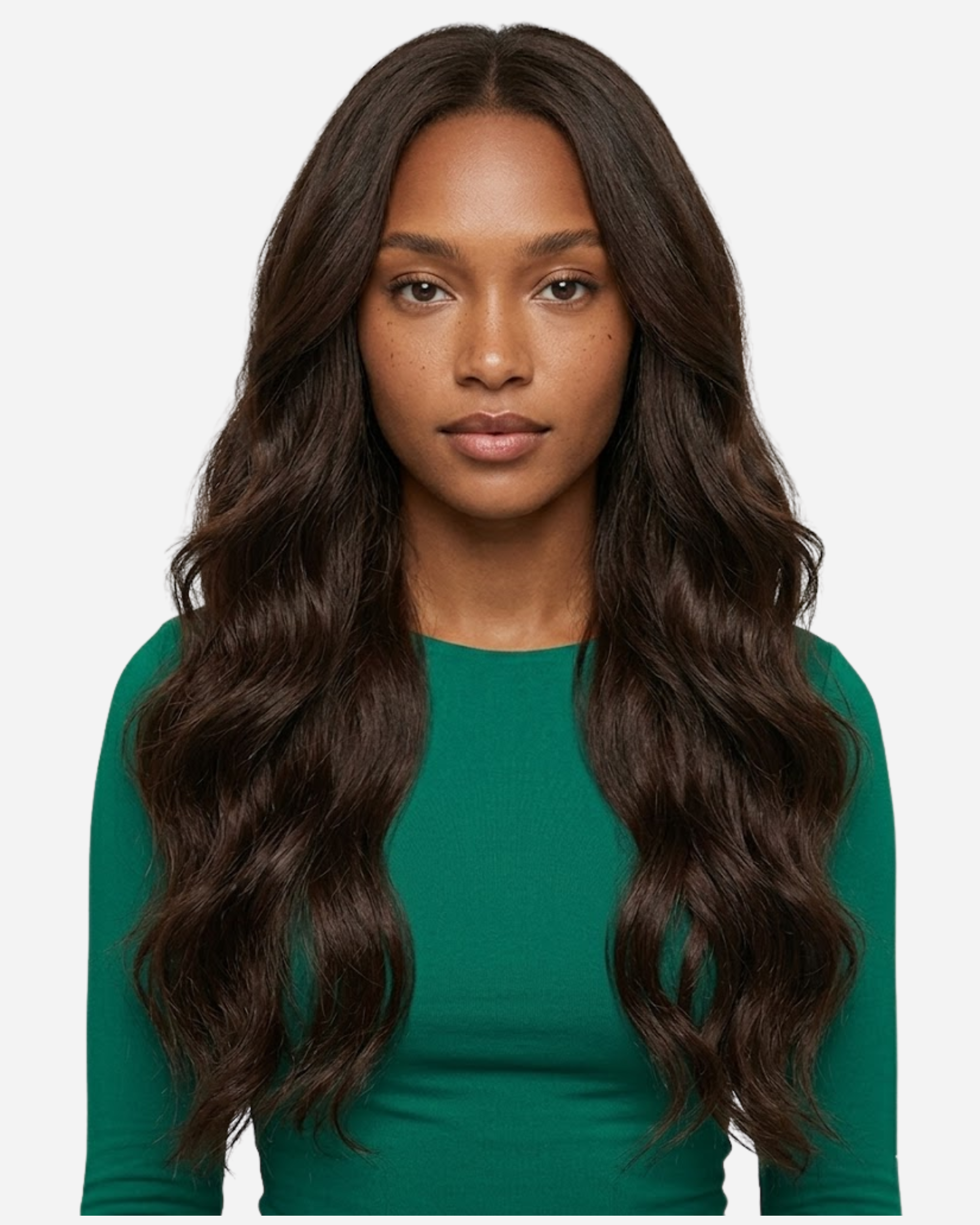 Micro-ring Weft Hair Extensions - Black Brown #1C