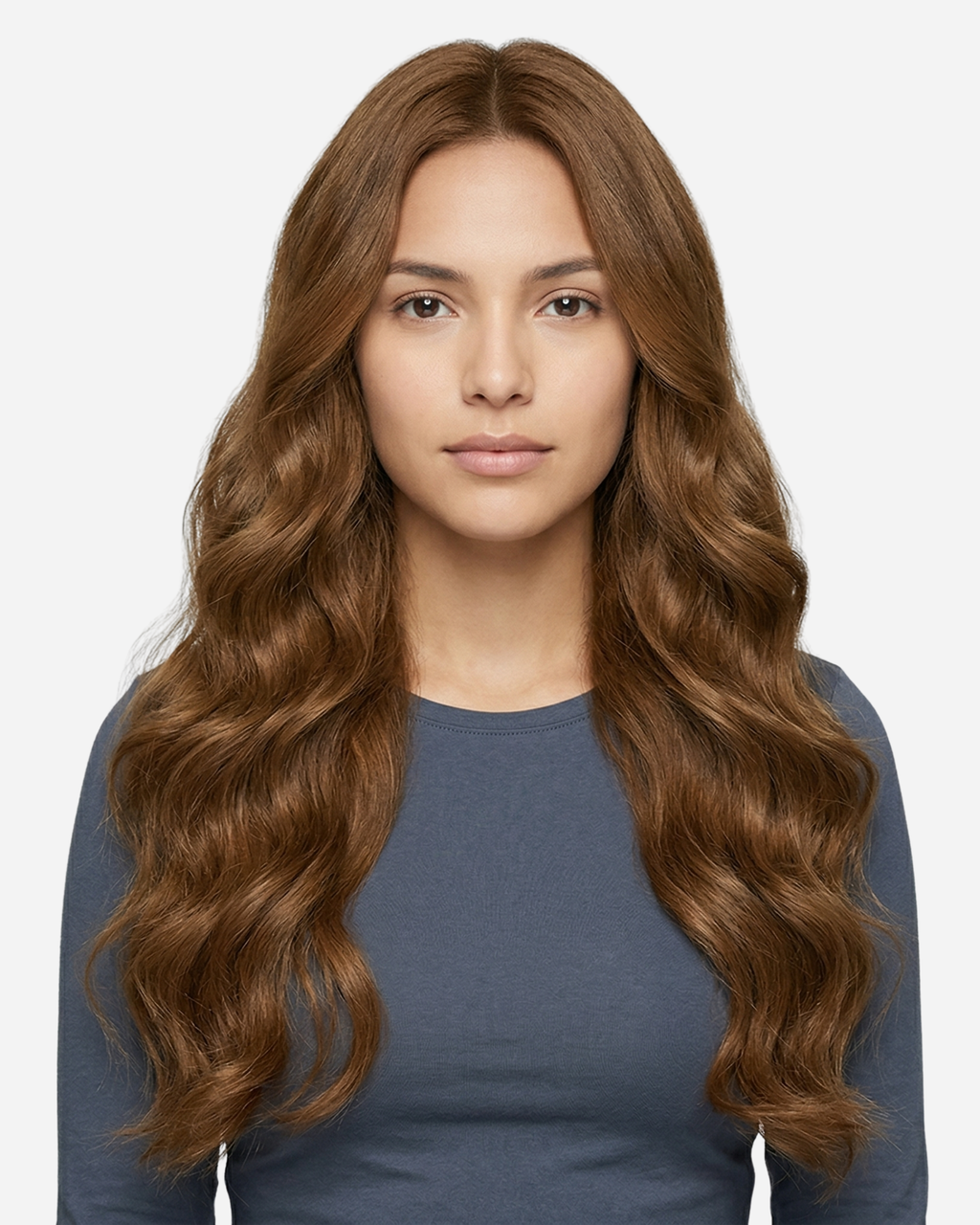 Micro-ring Weft Hair Extensions - Chestnut Brown #6