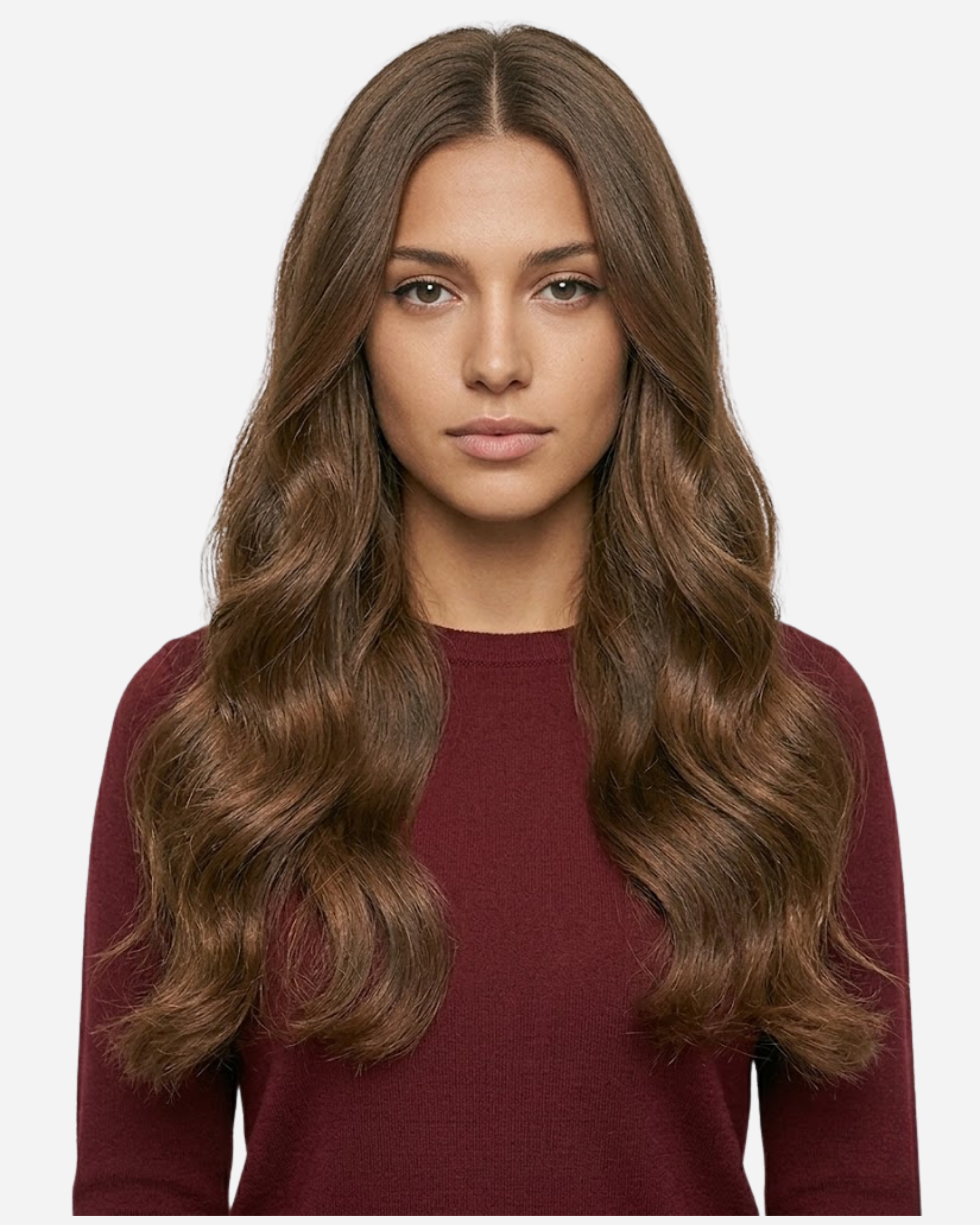 Micro-ring Weft Hair Extensions - Medium Dark Brown #4