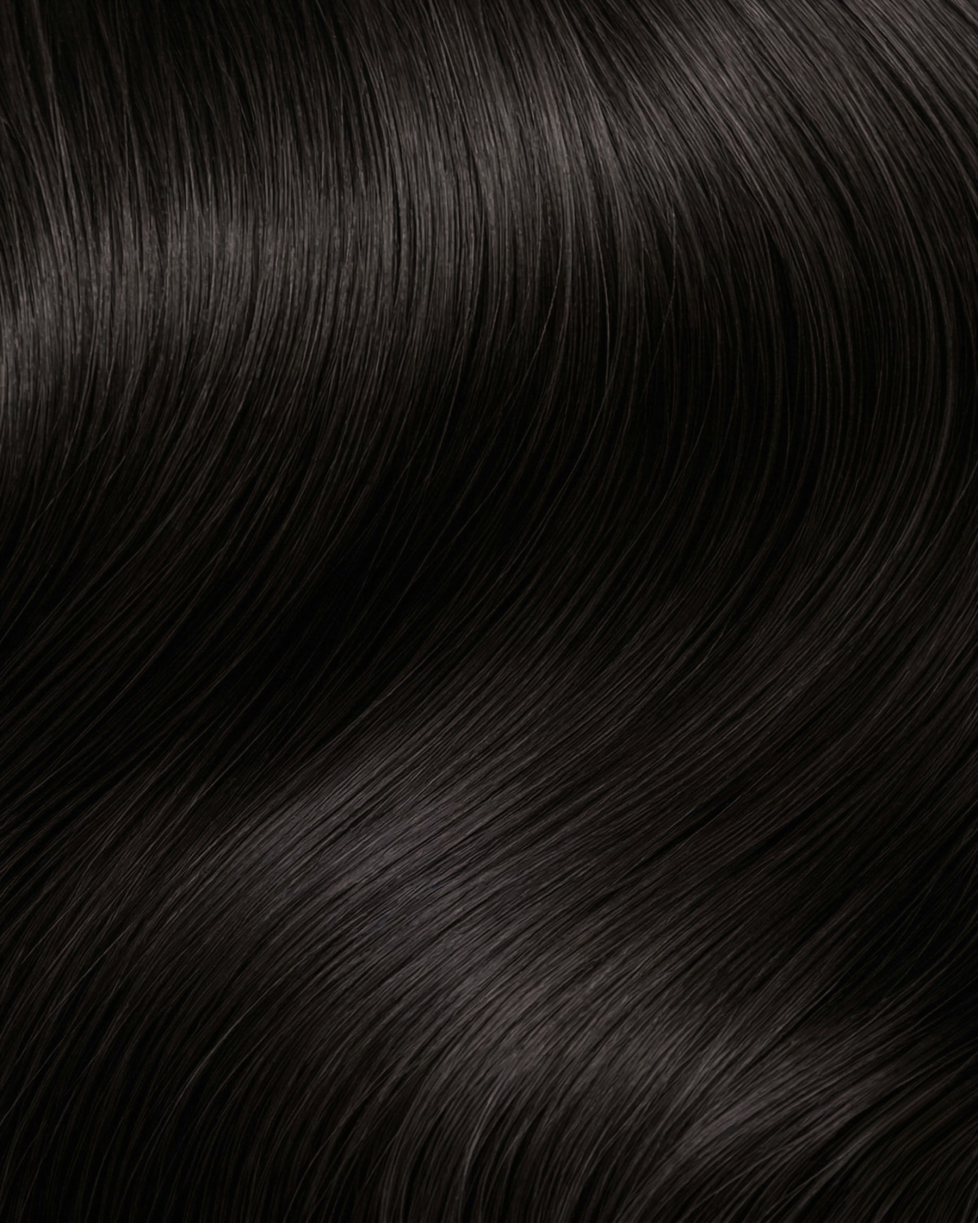 Micro-ring Weft Hair Extensions - Natural Black #1B
