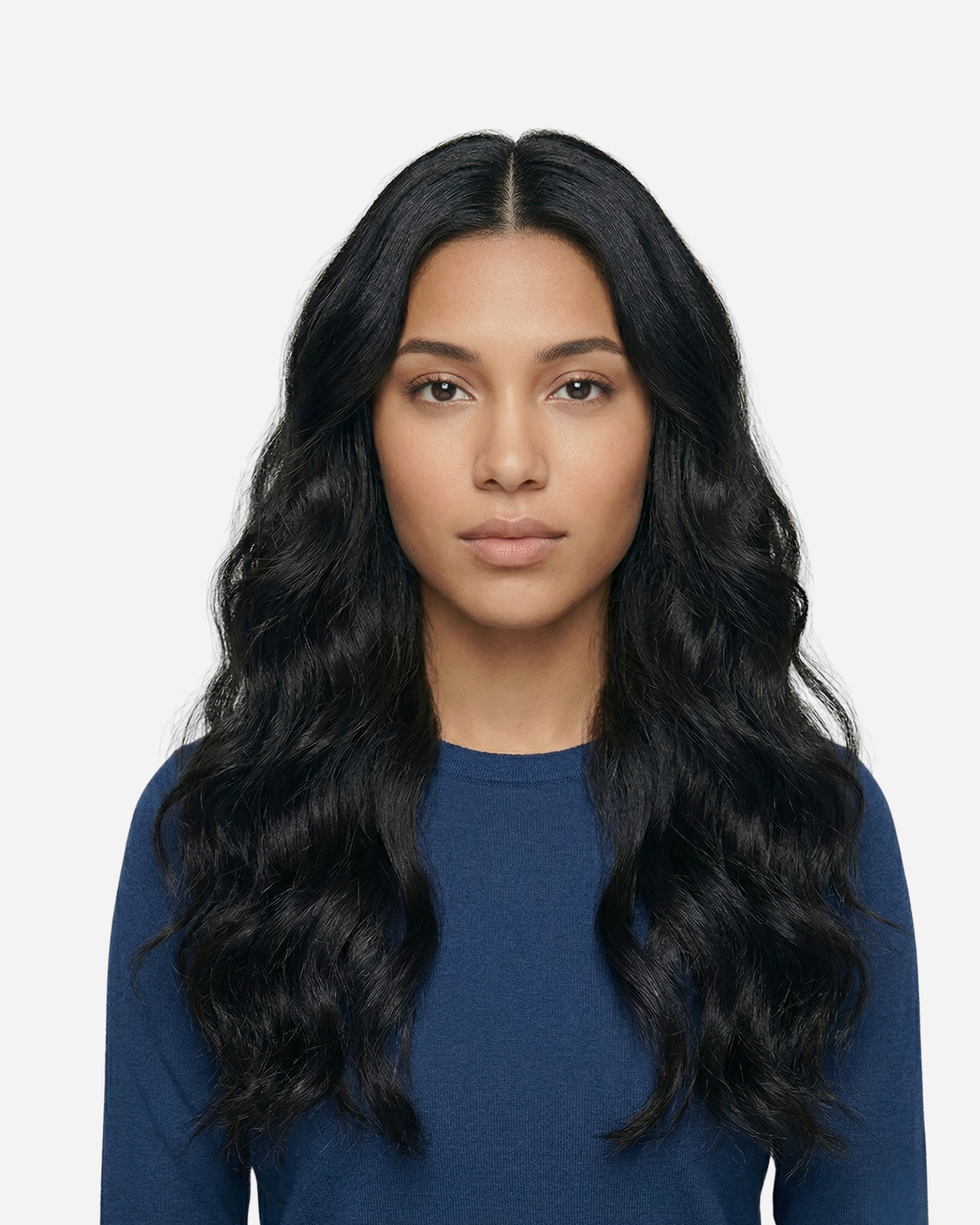 Micro-ring Weft Hair Extensions - Natural Black #1B