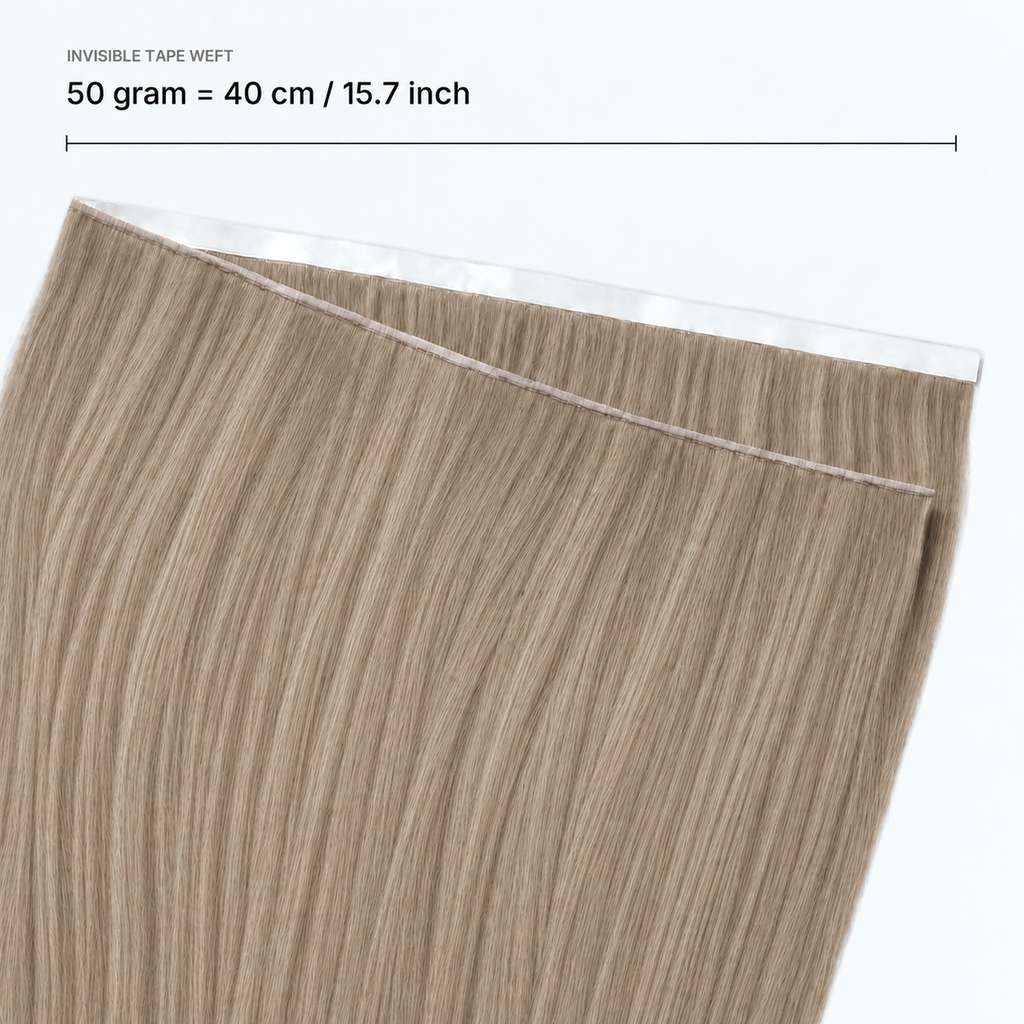 Dark Ash Blonde #14 lengte en breedte