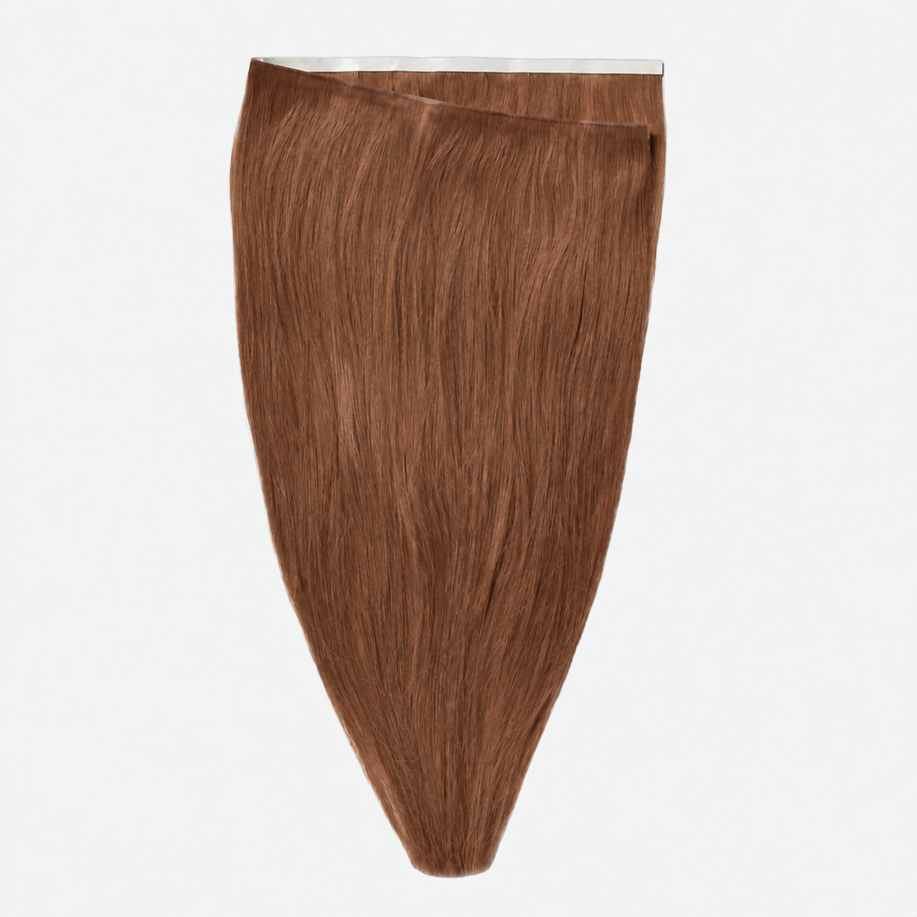 Invisible Long Tape-in Hair Extensions Dark Auburn #33 productfoto