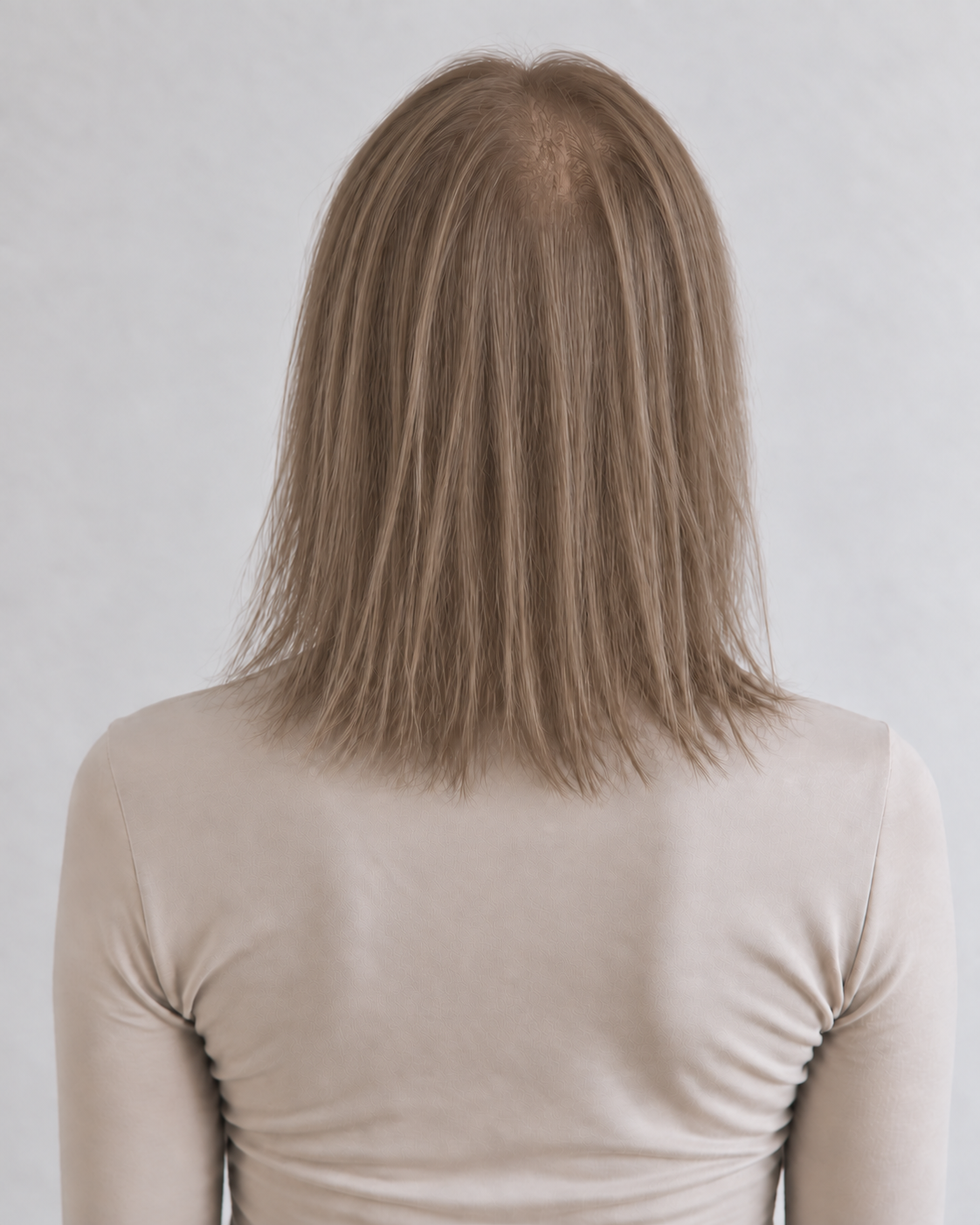 Dark Blonde #18 egale haarkleur voor plaatsing met dun haar