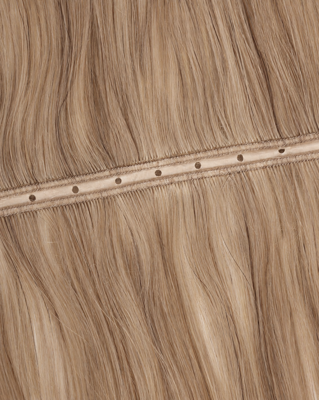 Hole Weft - Golden Brown #12 – openliggende weft met gaatjes in het midden