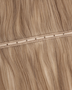 Hole Weft - Golden Brown #12 – openliggende weft met gaatjes in het midden