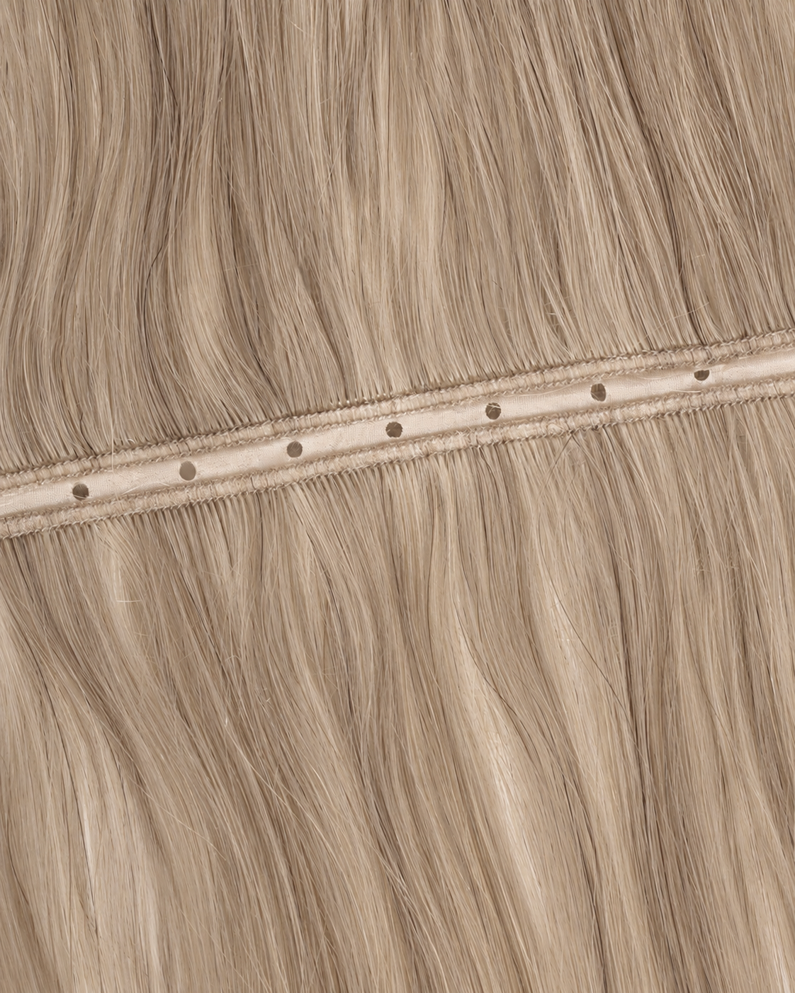 Hole Weft - Honey Blonde #16 – openliggende weft met gaatjes in het midden