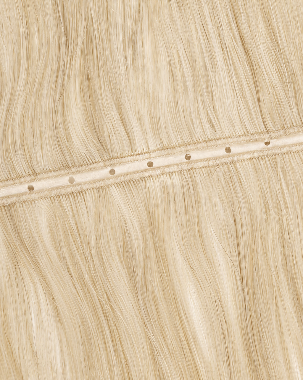Hole Weft - Light Blonde #22/24 – openliggende weft met gaatjes in het midden