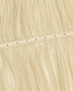 Hole Weft - Bleach Blonde #613 – openliggende weft met gaatjes in het midden