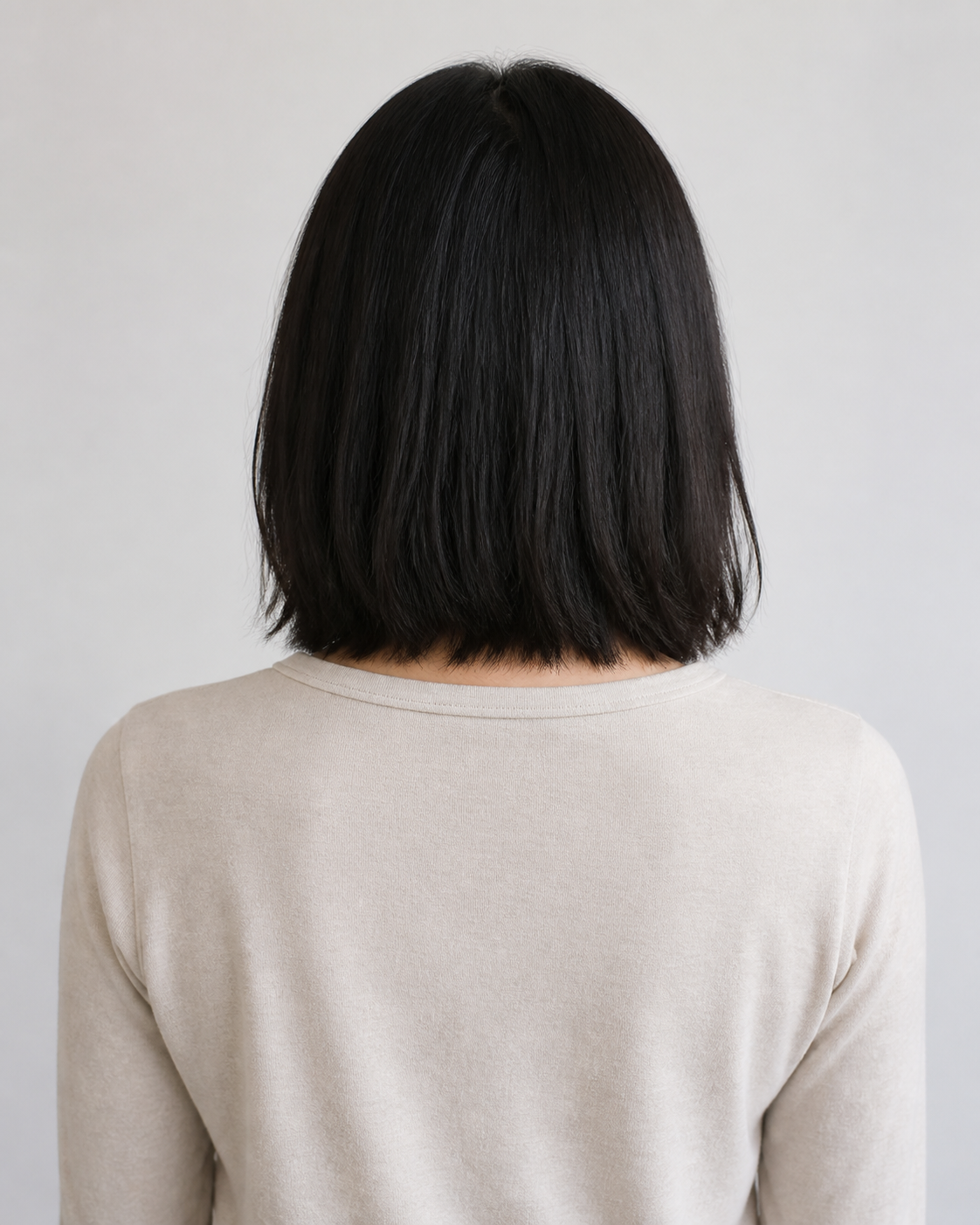Invisible Long Tape-in Hair Extensions - Jet Black #1 – voor resultaat