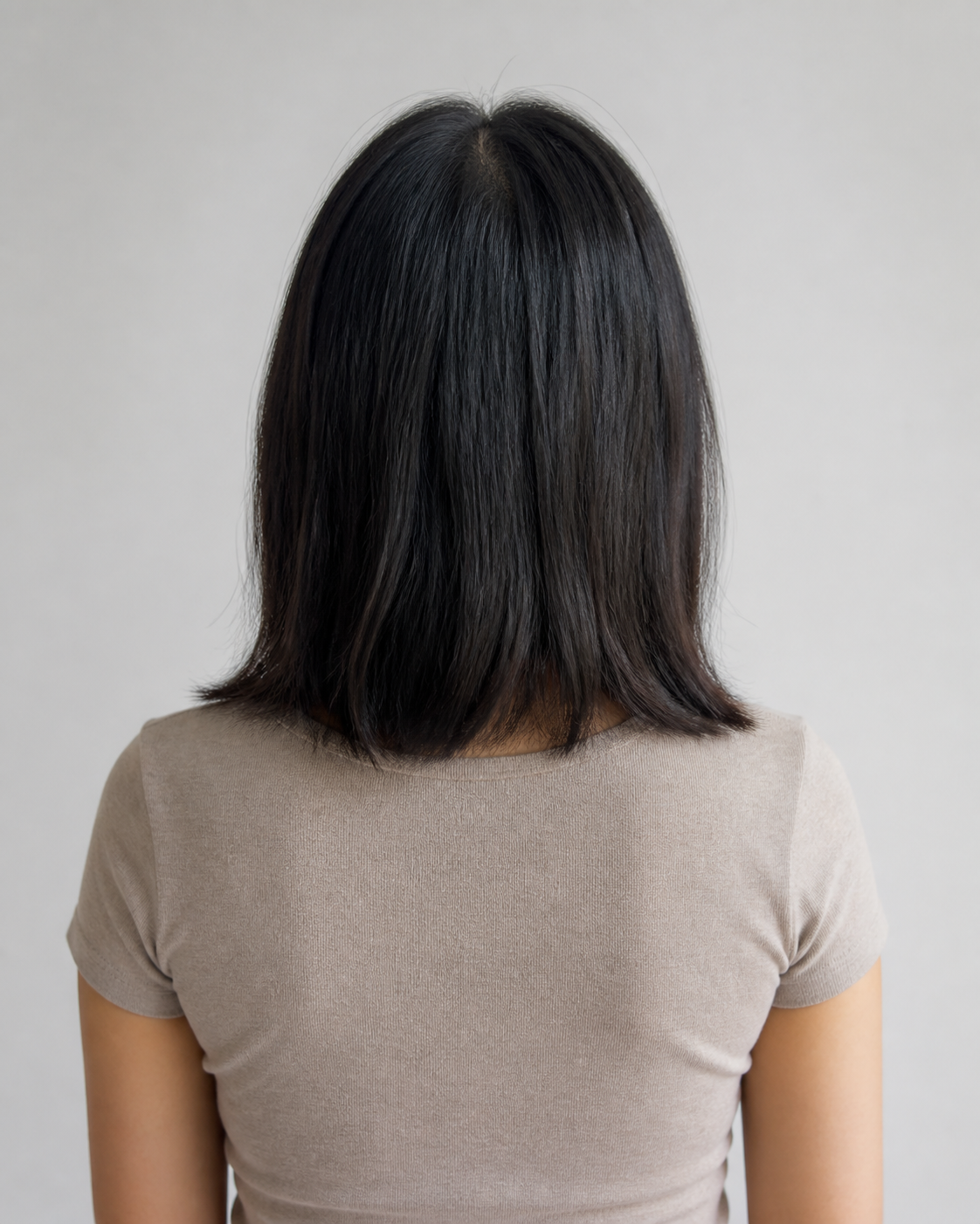 Invisible Long Tape-in Hair Extensions - Natural Black #1B – voor resultaat