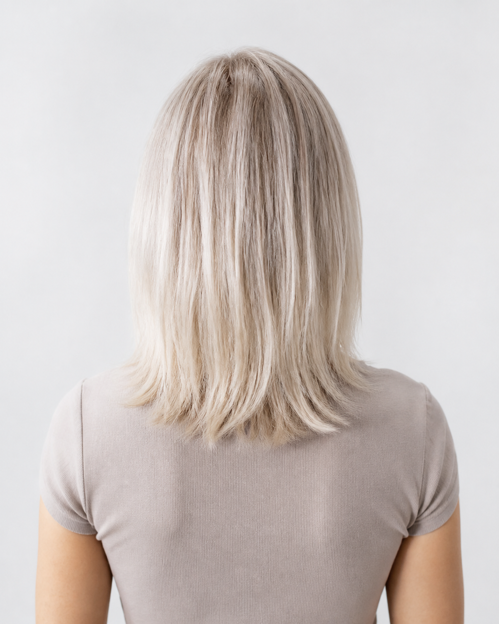 Invisible Long Tape-in Hair Extensions - Silver / White Blonde – voor resultaat
