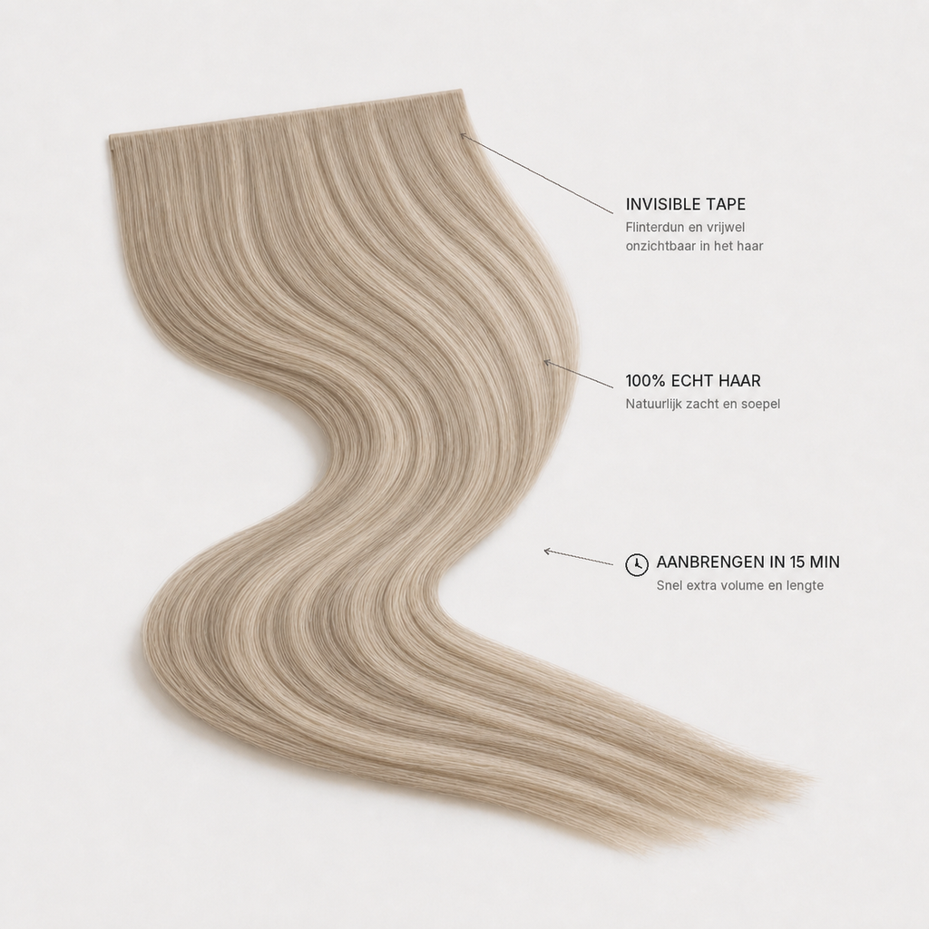Invisible Tape Weft kleur 14-60a drie voordelen