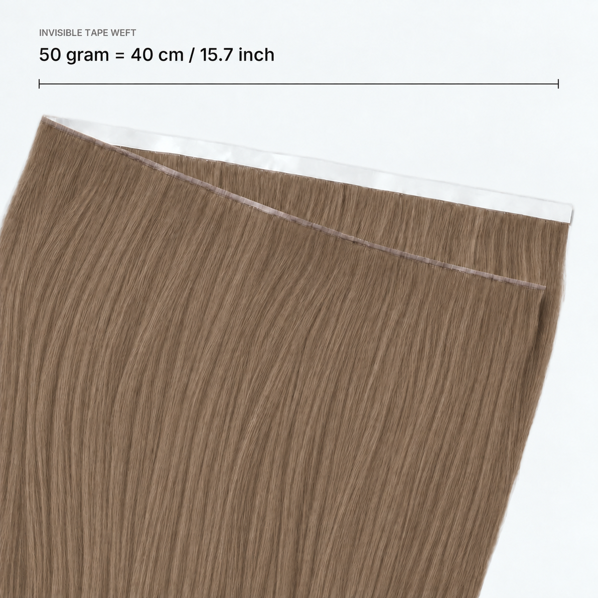 Light Ash Brown #10 lengte en breedte
