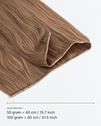 Micro-ring Weft kleur 10 — breedte: 50 gram = 40 cm / 15.7 inch; 100 gram = 80 cm / 31.5 inch