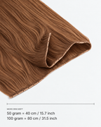 Micro-ring Weft kleur 30 — breedte: 50 gram = 40 cm / 15.7 inch; 100 gram = 80 cm / 31.5 inch
