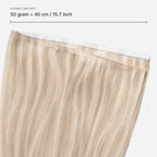 Custom kleur - Invisible Long Tape-in Hair Extensions – 50 gram = 40 cm / 15.7 inch breed