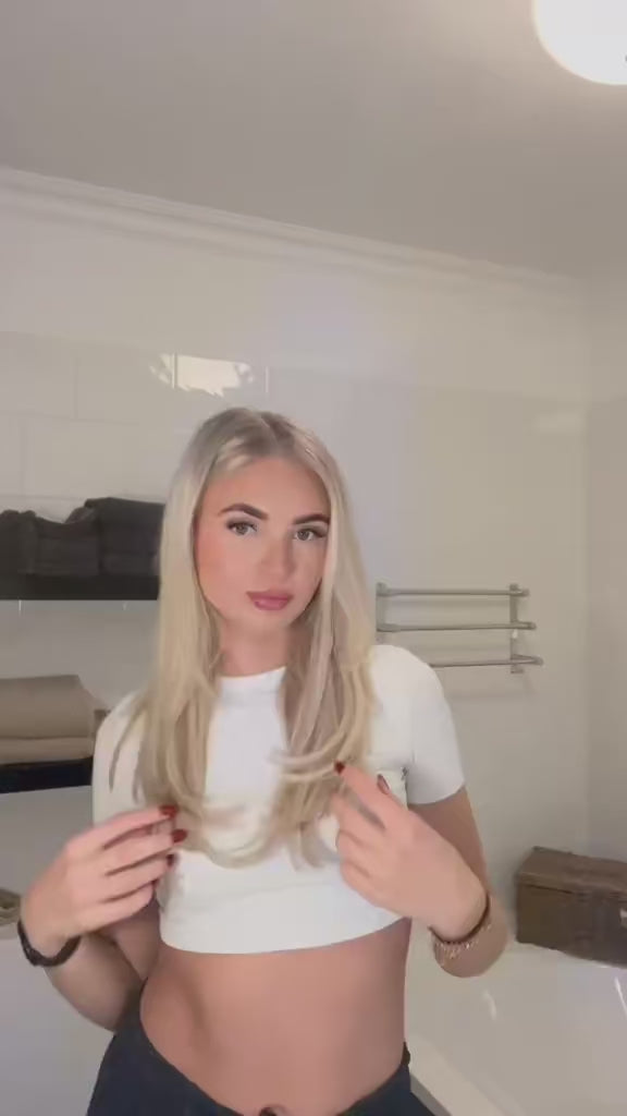 Premium Invisible Clip-in Extensions - Dark Ash Blonde #14 + Ash Silver Blonde #60A