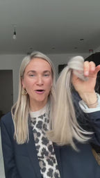 Micro-ring Weft Hair Extensions - Dark Ash Blonde #14 + Ash Silver Blonde #60A