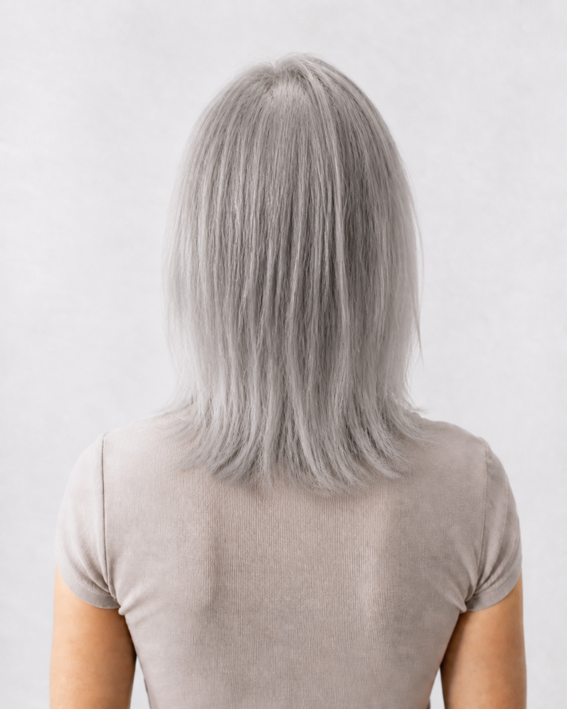 Invisible Tape Weft Silver White #Grey – before met dun haar